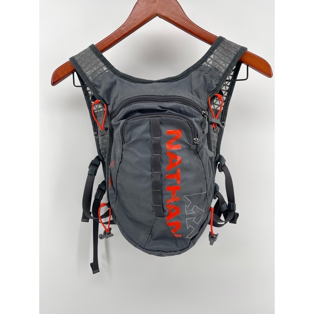 Nathan Hydration Vest Pack Gray Trail Running Backpack Lightweight NO BLADDER